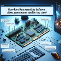 ¿Cómo influye la RAM en el tiempo de renderización de videojuegos?